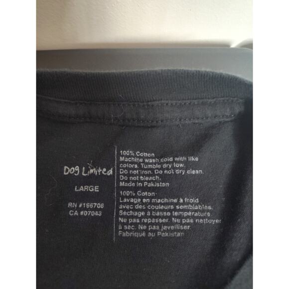 Dog Limited "Rappers with Puppies" Mens Unisex T Shirt Black L - Picture 3 of 5